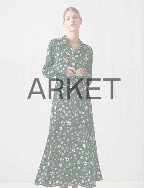 женское платье с принтом Arket (Аркет)