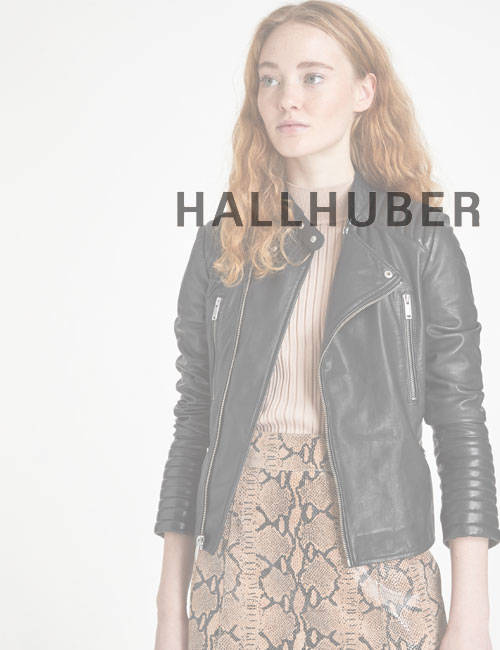 Женская кожаная куртка Hallhuber