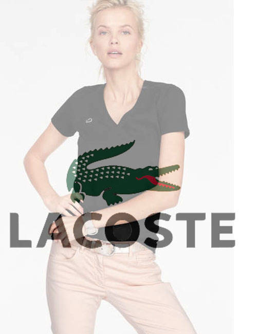 Женская футболка Lacoste (Лакост)