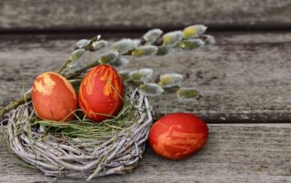 пасхальные яйца и куличи